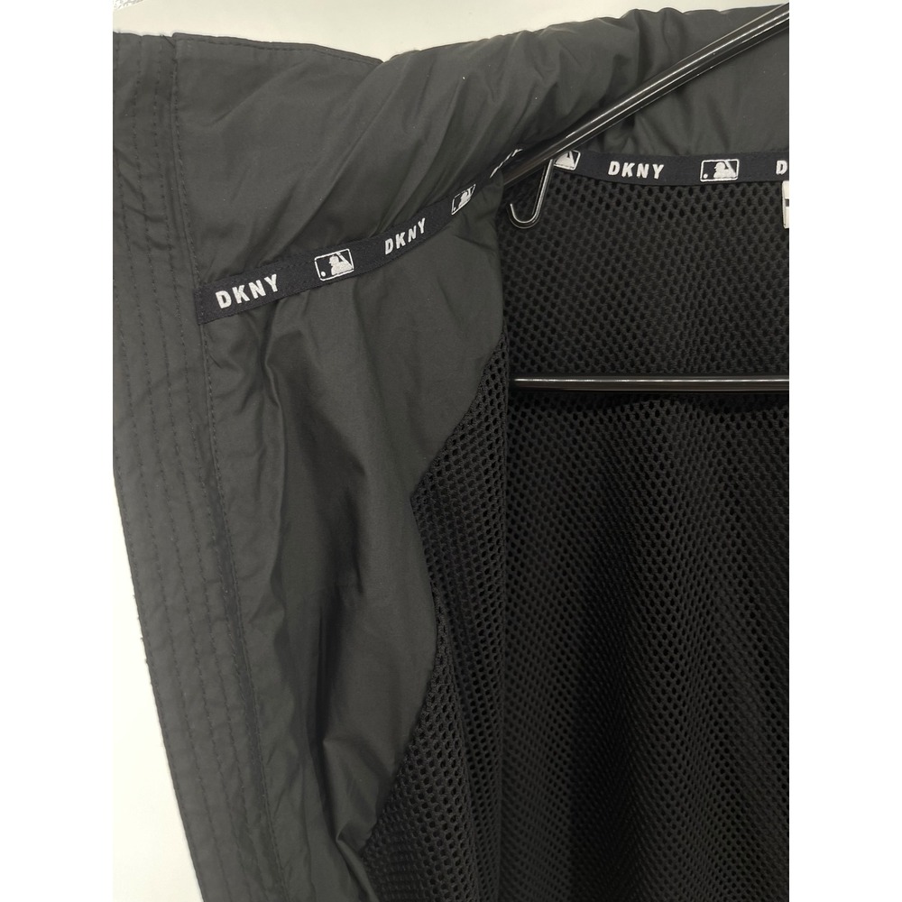 DKNY Sport MLB Seattle Mariners Windbreaker Jacket Full Zip Womens LG Black NEW - Picture 15 of 16